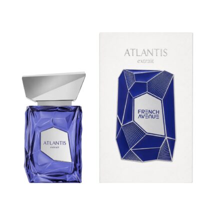 Caja y botella de Atlantis Extrait French Avenue Extrait de Parfum