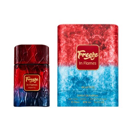 Botella y caja de Freeze in flames Riiffs Extrait de Parfum