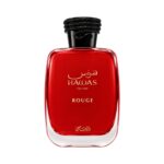Botella roja de Hawas Rouge Rasasi Eau de Parfum